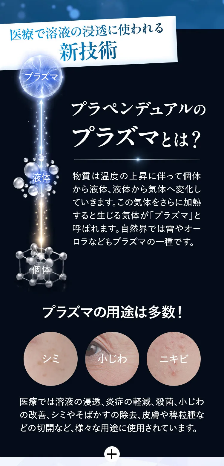 プラペンデュアルのプラズマとは？医療で溶液の浸透に使われる新技術